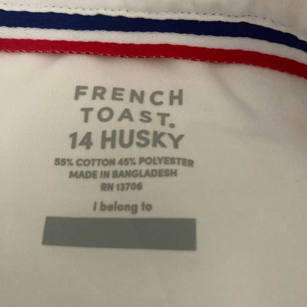 Boys white dress shirt. Size 14 husky - Picture 2 of 2